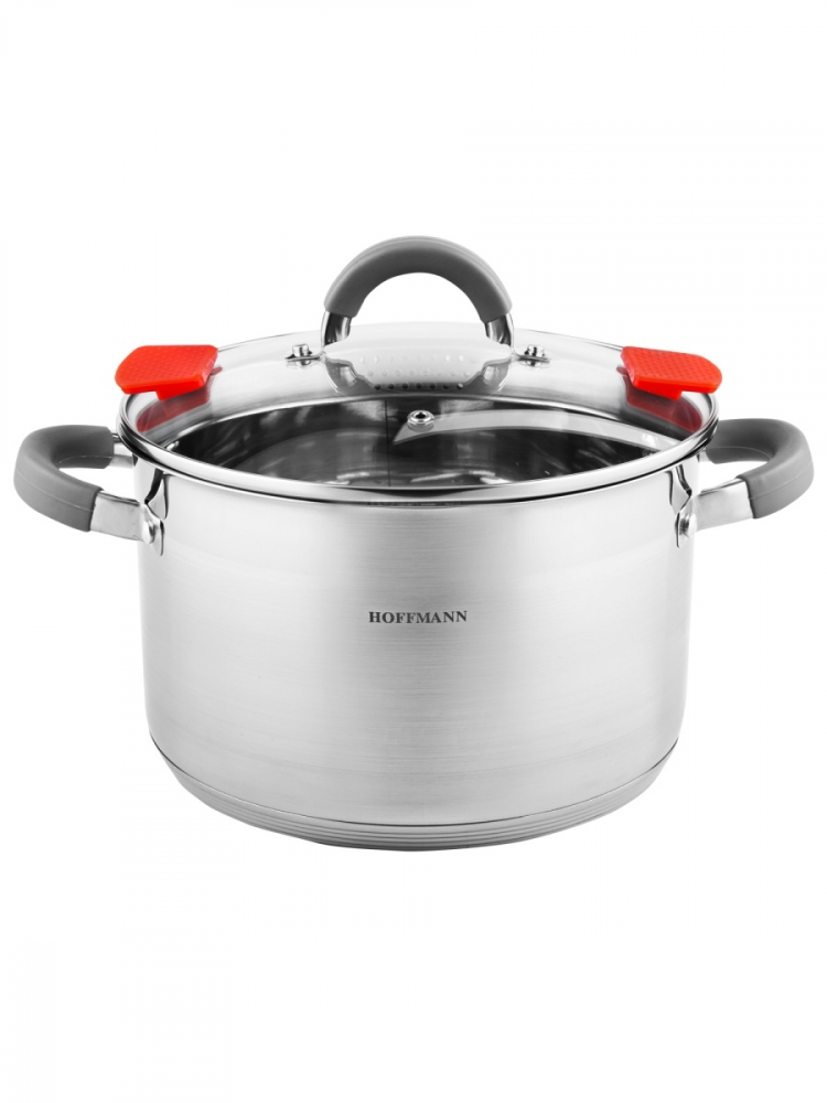 Кастрюля 4,7л,22см,со сливом HOFFMANN  HM-5622