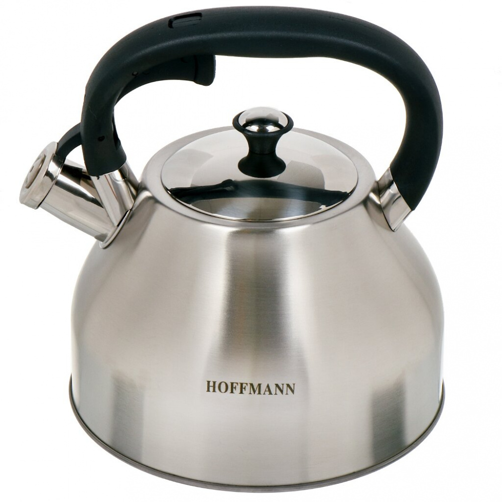 Чайник со свистком 3 л нерж. сталь, HOFFMANN HM 55210