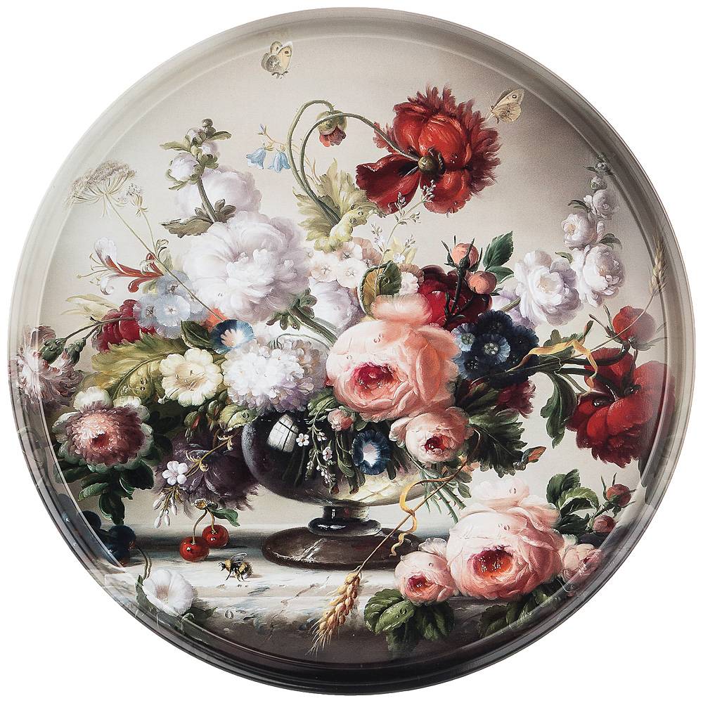 ПОДНОС СЕРВИРОВОЧНЫЙ 33*2,1СМ, AGNESS "STILL LIFE"  898-014