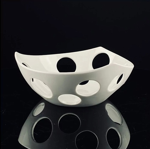 Фруктовница 25,5см, BIANCO, фарфор 118-027