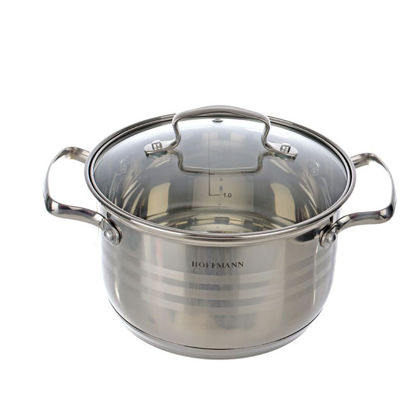 Кастрюля 4.1л с крышкой, HOFFMANN HM 51120