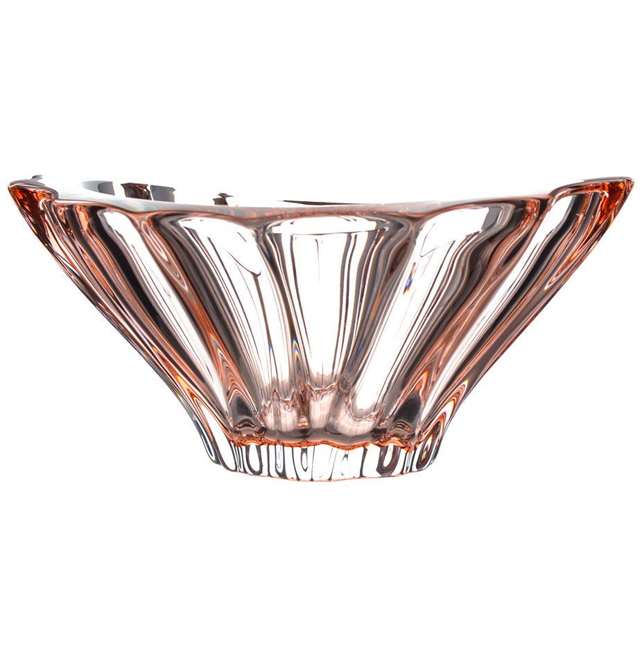 Конфетница 22 см,розовая Aurum Crystal Plantica 57445