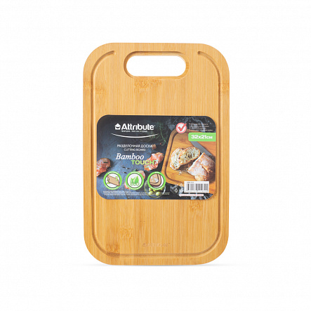 Разделочная доска 32х21х1.5см,BAMBOO TOUCH  ABX155