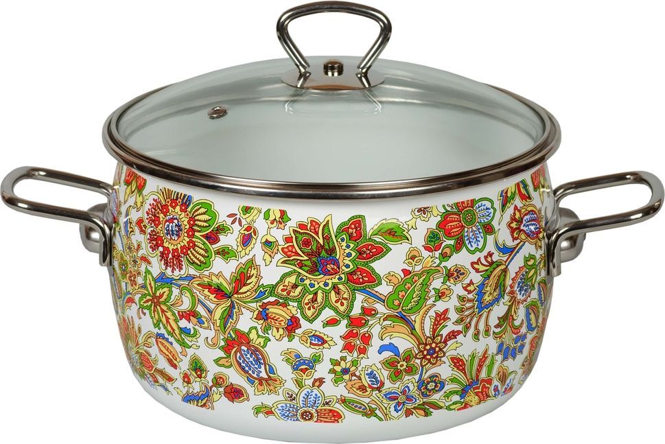 Кастрюля VITROSS 3,0л сфер. Imperio белосн. 1SA205S