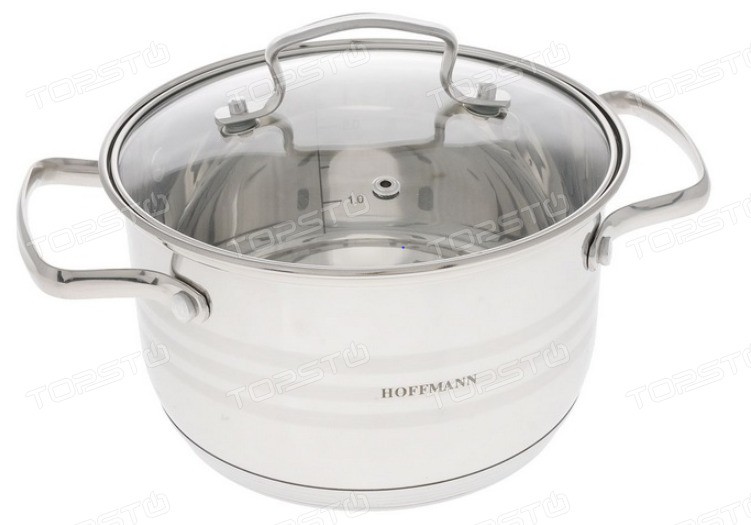 Кастрюля 7.0л,26см.HOFFMANN HM-5128(7)